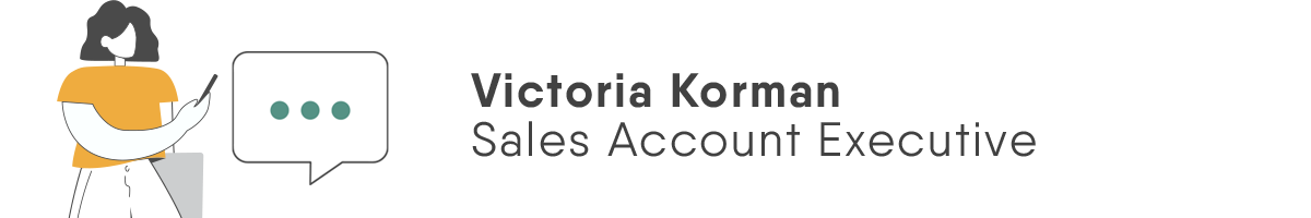 Victoria Korman, Sales account executive