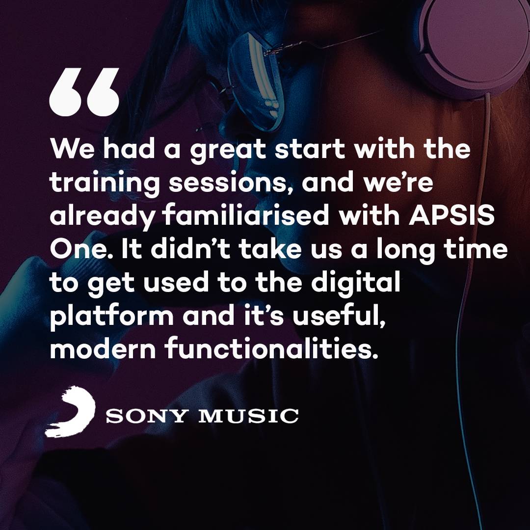 Sony music, an APSIS One customer review.